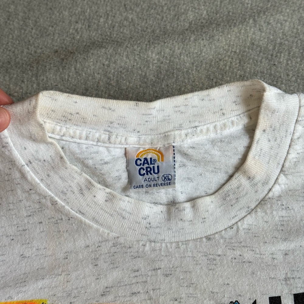 Vintage 1990’s NASCAR Racing Daytona
500 short sleeve tee shirt Light Gray XL - Picture 11 of 14